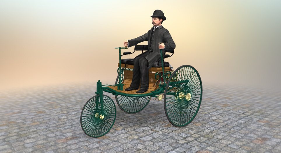 باتنت موتورفاجن، كارل بنز، 1886