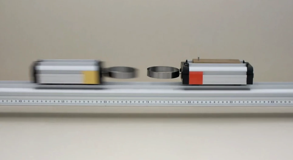 Elastic collision of two cars of different mass II.