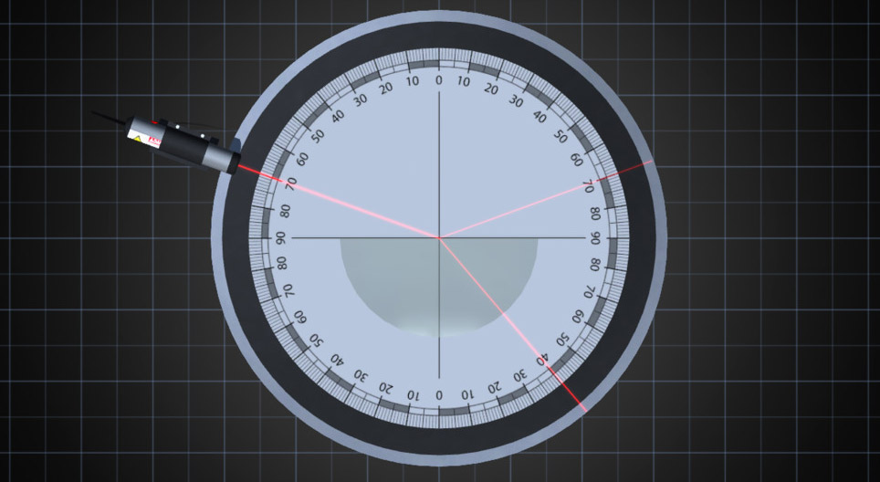 The reflection and refraction of light