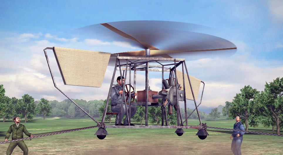 Helicopter experiment (Oszkár Asboth, 1928)