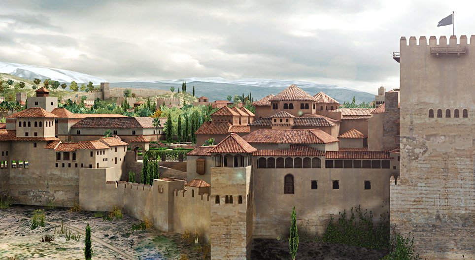 The Alhambra in the 16th century (Spain)