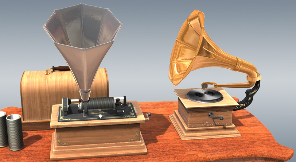 Fonograf i gramofon