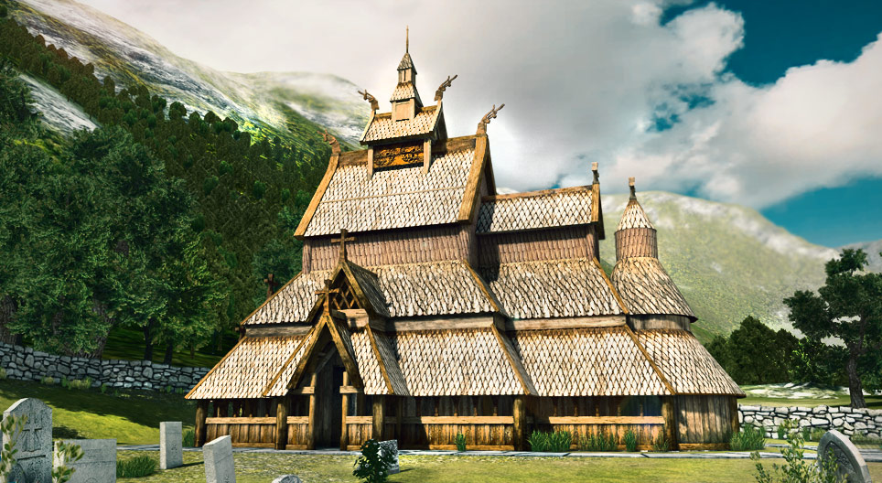 Viking fatemplom (Borgund, 13. század)
