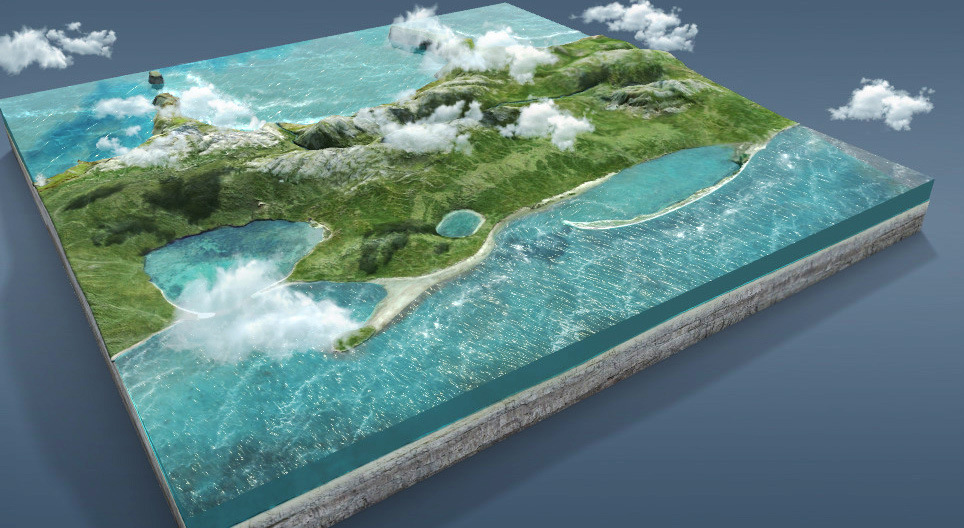 In che modo i mari modellano la superficie terrestre?
