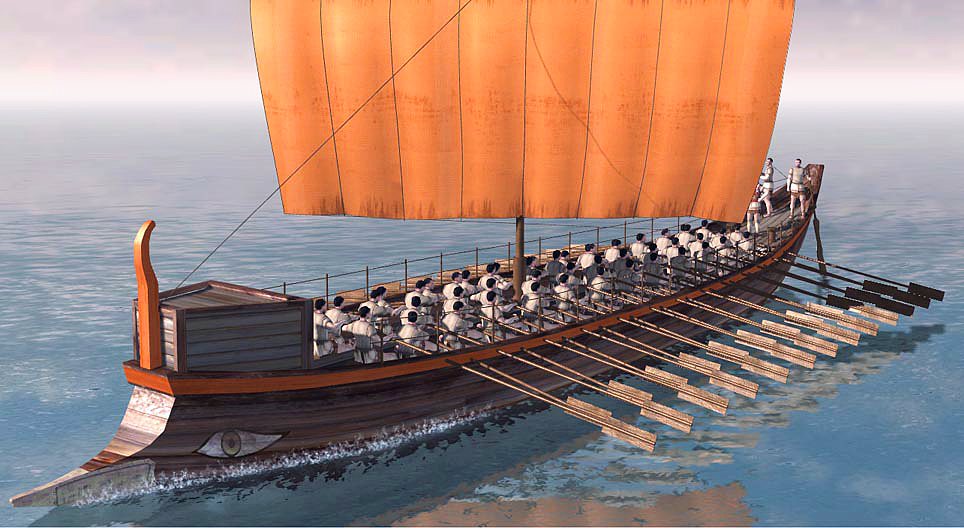 Bireme (antica imbarcazione da guerra a remi)