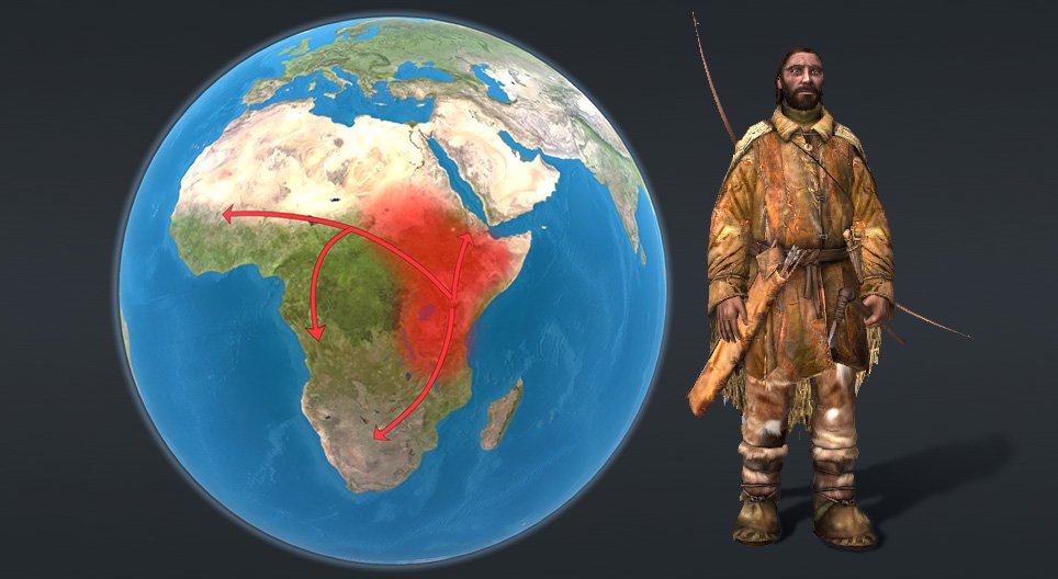 La diffusione dell'Homo sapiens sulla Terra