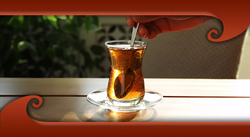 お茶の中の竜巻