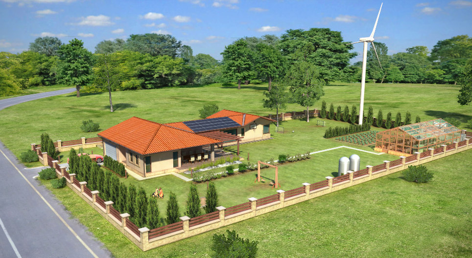 二酸化炭素の排出がない家