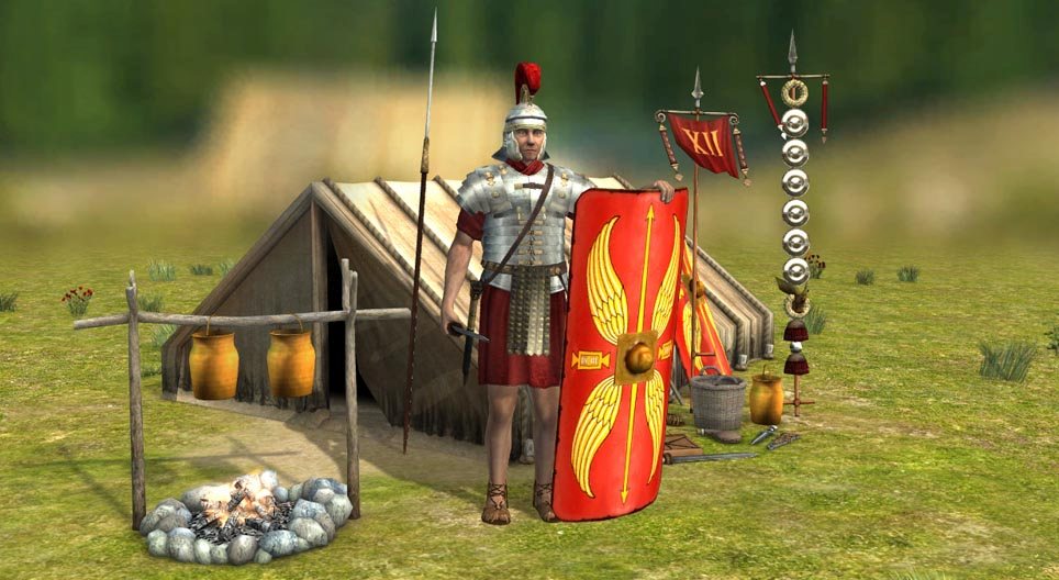 古代ローマの戦士 (紀元前1世紀)