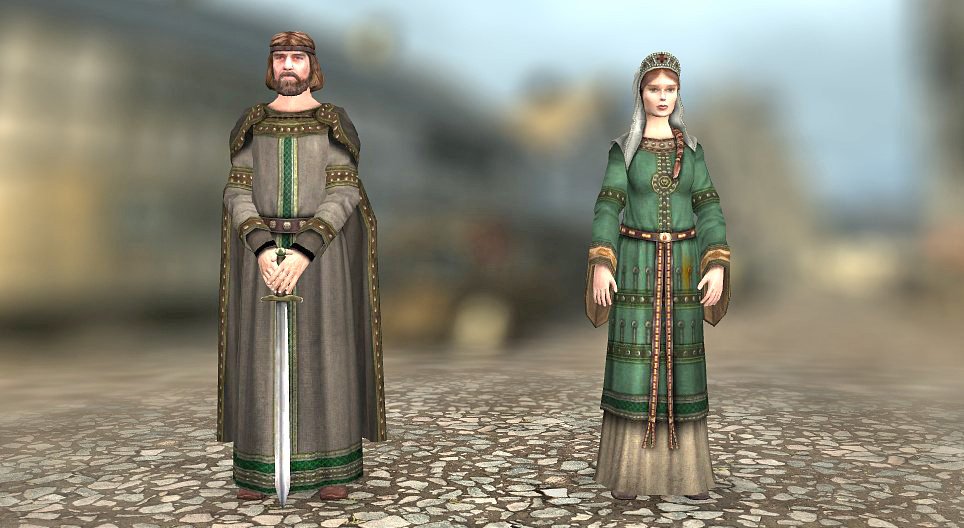 中世の衣服 (西ヨーロッパ、10-12世紀)