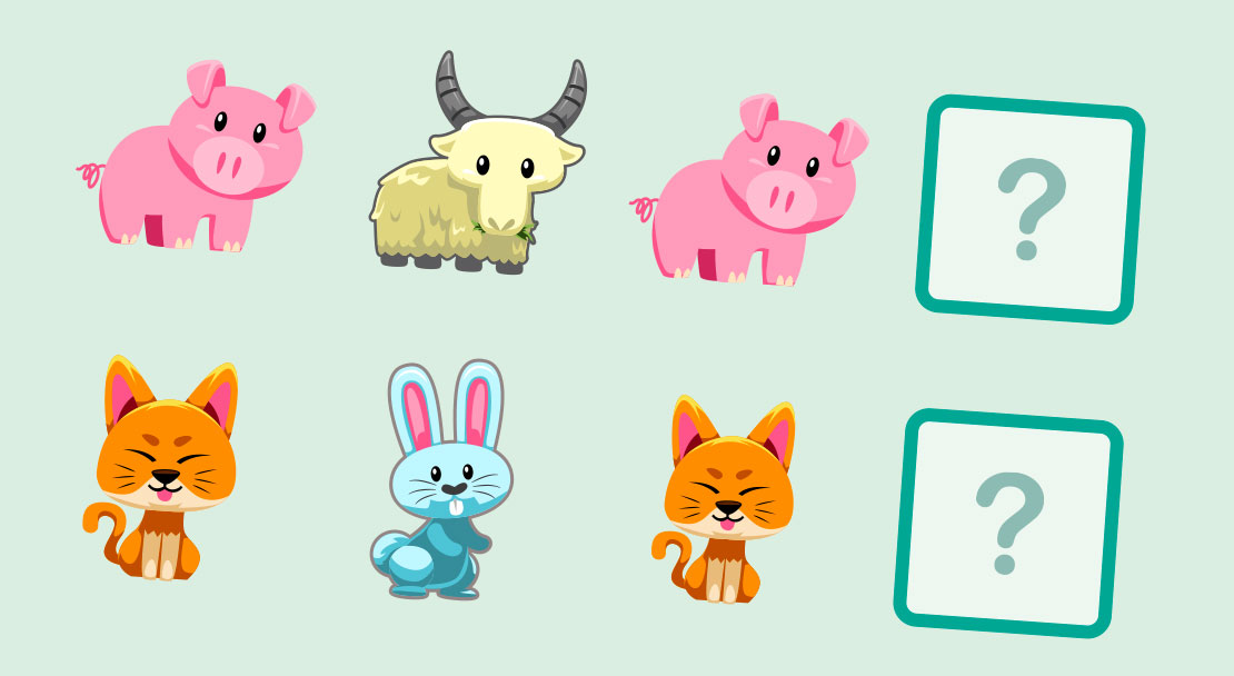 무늬를 따라하십시오.