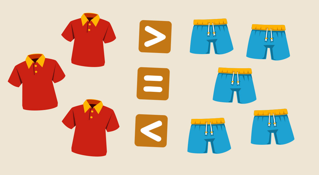 더 많은가? 더 적은가? 같은가?