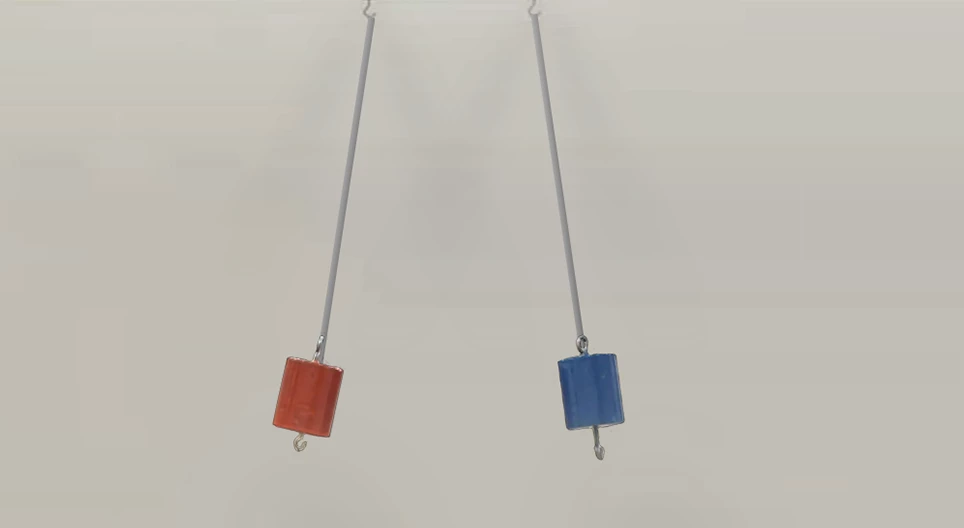 Coupled rod pendulums (physical)