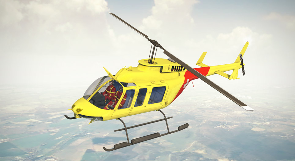 헬리콥터 (BELL 206 Jet Ranger)