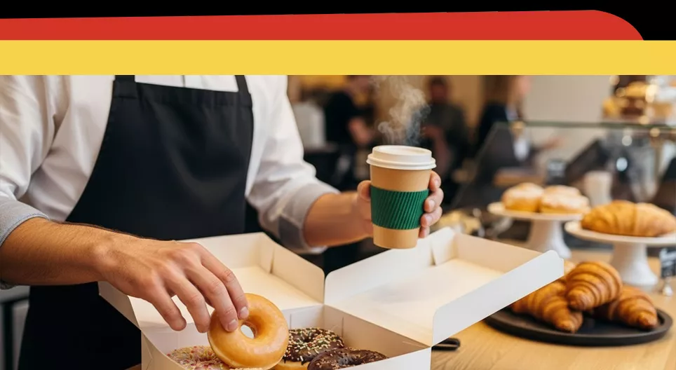 Bestellen im Café