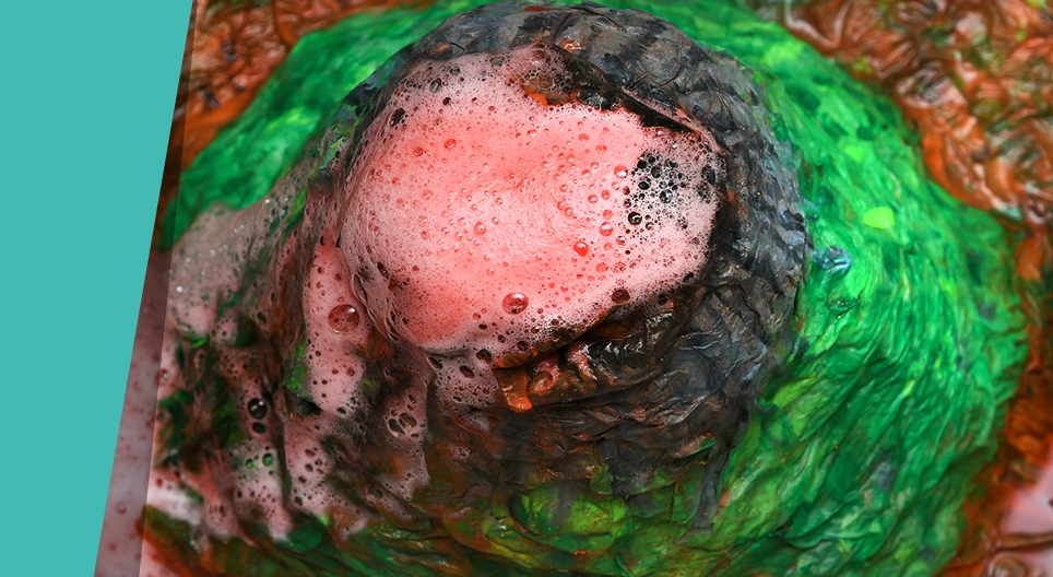 Model volcano