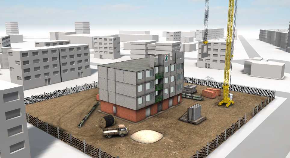 Construction of a panel building