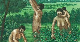 Zbierający człowiek prehistoryczny