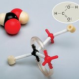 Space-filling and ball-and-stick models of the formic acid molecule