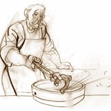 Energia wewnętrzna wody wzrasta, żelaza maleje, ale wielkość obu zmian energii jest równa