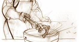 Внутренняя энергия воды растёт, а энергия железа падает, но величина изменений из энергии одинакова