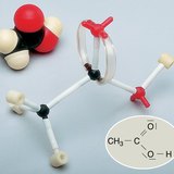Space-filling and ball-and-stick models of the acetic acid molecule