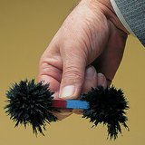 Iron powder on a bar magnet