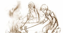 Дерево горит быстро и большим пламенем