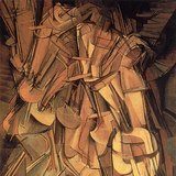 Marcel Duchamp: Akt schodzący po schodach nr 2 (1912, kubizm i futuryzm)