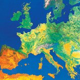 Europa na zdjęciu satelitarnym