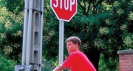 교통 표지의 화려한 색깔은 알림이에요