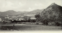 Twierdza Déva na starej pocztówce, Rumunia