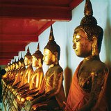 Статуи Будды в Мраморном храме (Бангкок, Таиланд)