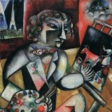 Marc Chagall: Autoportret z siedmioma palcami (1912, surrealizm)
