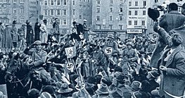Powitanie niemieckich oddziałów wkraczających do Austrii w 1938 roku