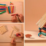 Robienie chatki z ciasta