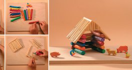 Robienie chatki z ciasta