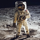 Buzz Aldrin, astronauta Apollo 11 na Księżycu