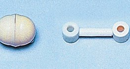 수소 분자의 공간충전모형 및 막대 모델