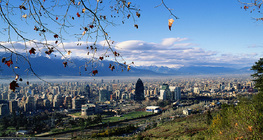 Widok na Santiago de Chile