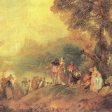Jean-Antoine Watteau: Podróż na Cyterę (1717, Rokoko)