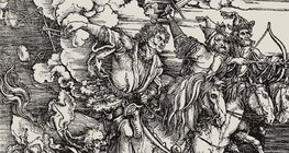 Albrecht Dürer - Czterej jeźdźcy Apokalipsy (1497, renesans)