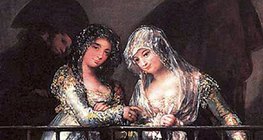 Francisco Goya: Majas na balkonie (1810-1815, impresjonizm)