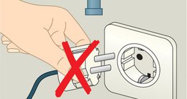 Nie dotykaj jednocześnie urządzenia elektrycznego i uziemionego urządzenia!