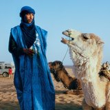 Tuareg z wielbłądem