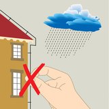 暴雨是不要站在避雷针或高达的树木附近！