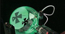 在直线上的阴极射线