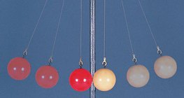 유연한 공들의 부딪침