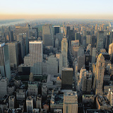 Widok z lotu ptaka na Manhattan