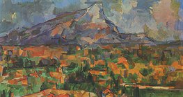 Paul Cézanne: Mont Sainte-Victoire (1904-1906, postimpresjonizm)